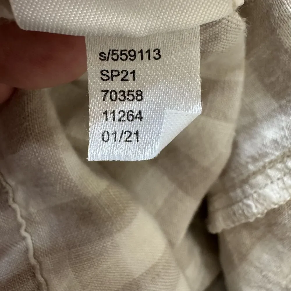 Lou & Grey Checkered Jumpsuit in Cream and Tan - Picture 10 of 13